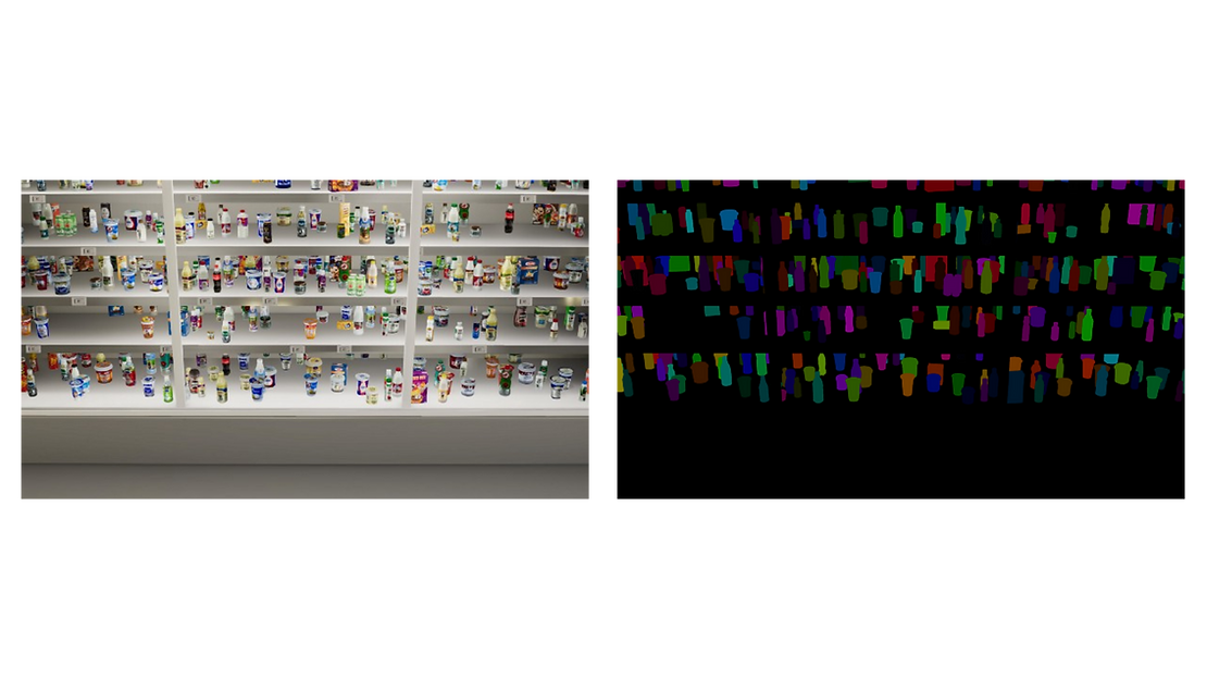 Two images from two synthetic datasets