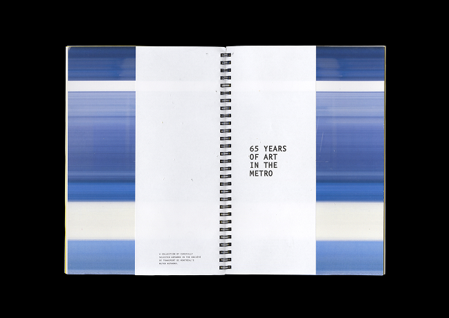 The cover of the editorial brochure showcasing artwork throughout the STM network.