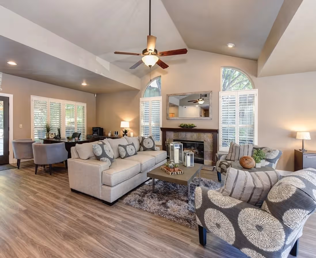Leasing office lobby
