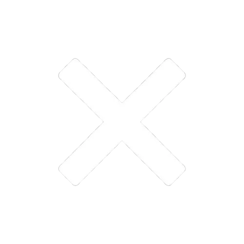 Light gray X mark or multiplication symbol on white background