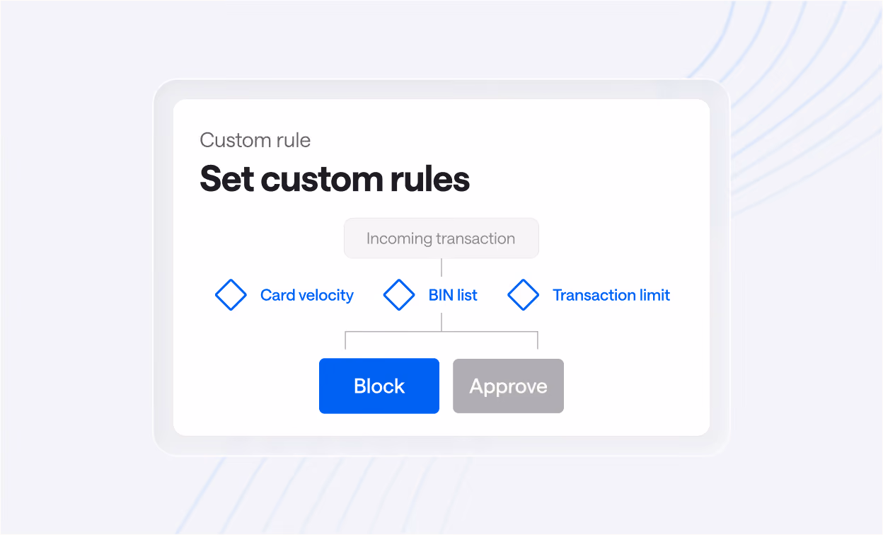 TabaPay risk and fraud product interface screenshot