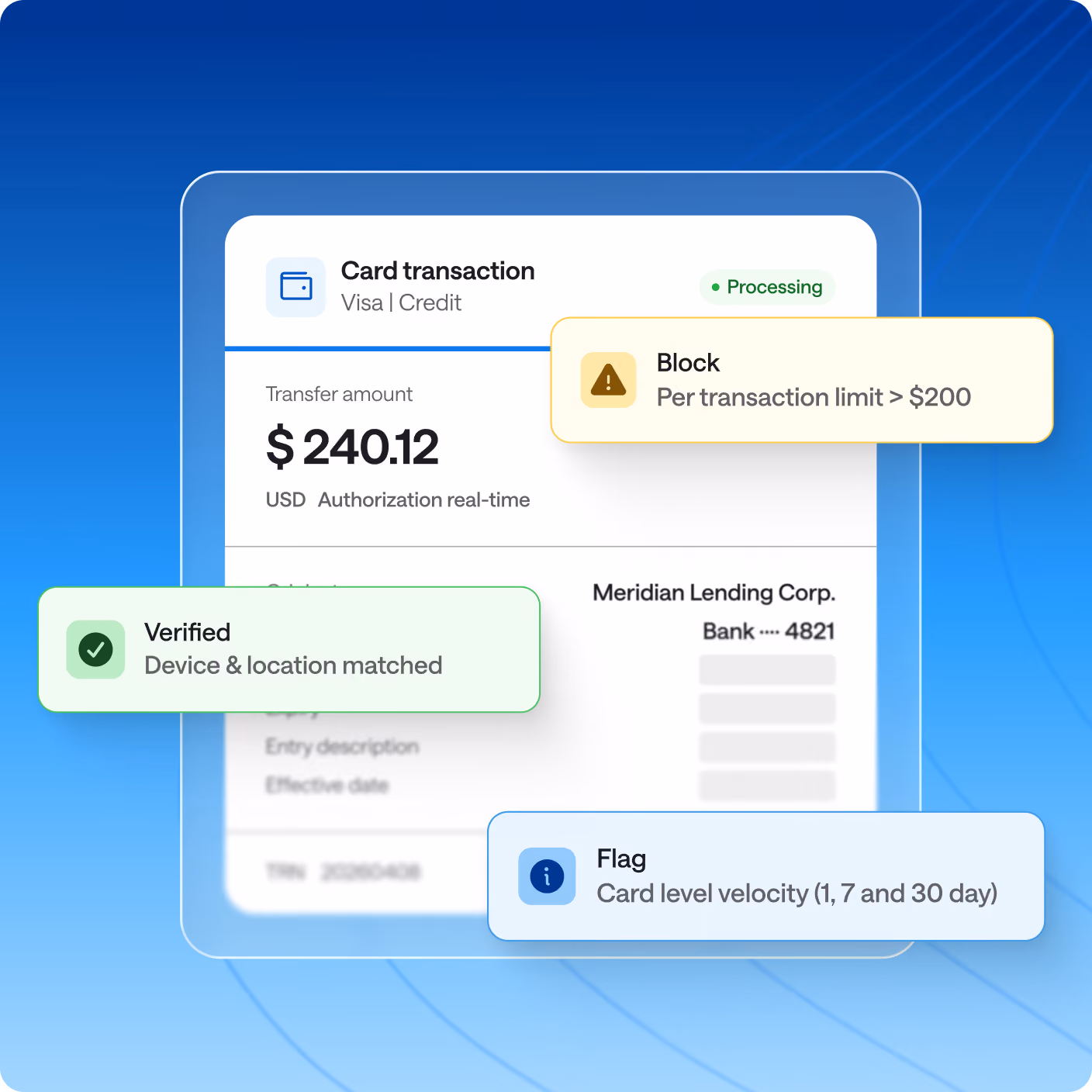 TabaPay risk and fraud hero image tablet view
