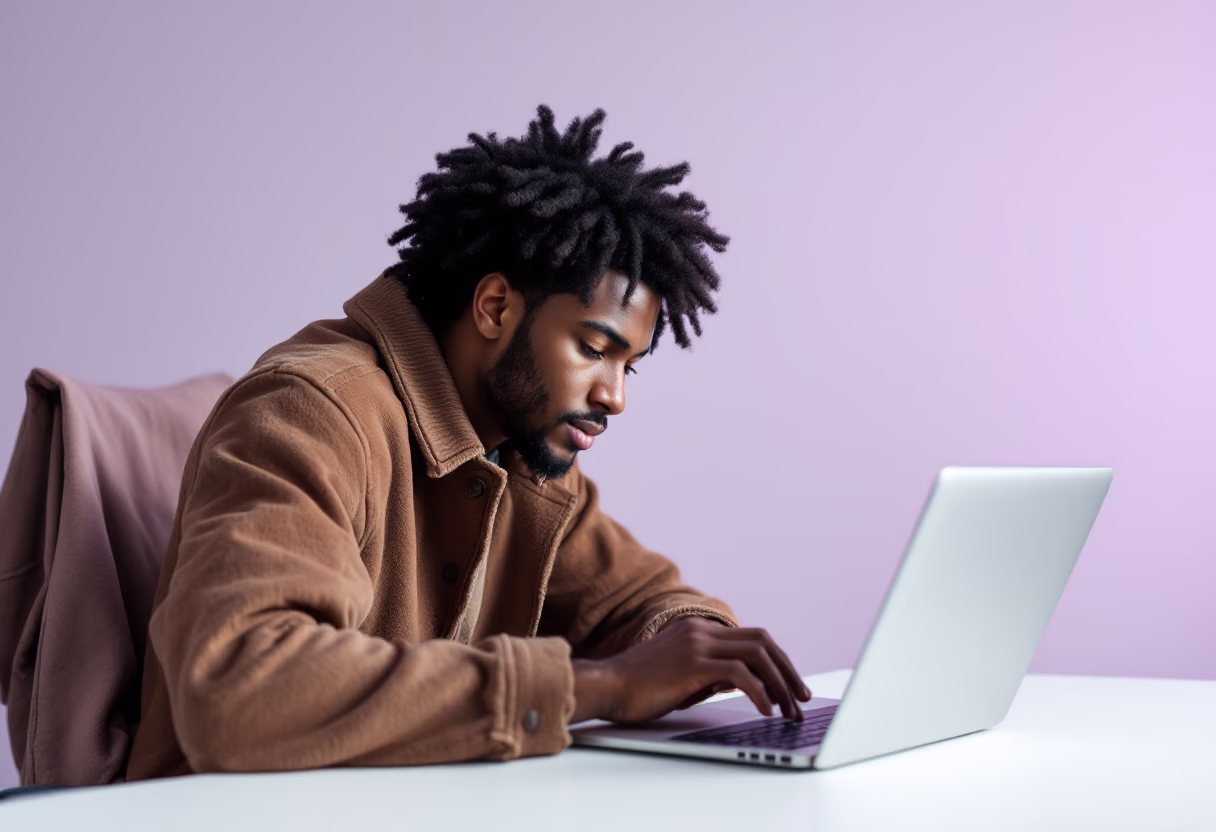 image of person working on ai project