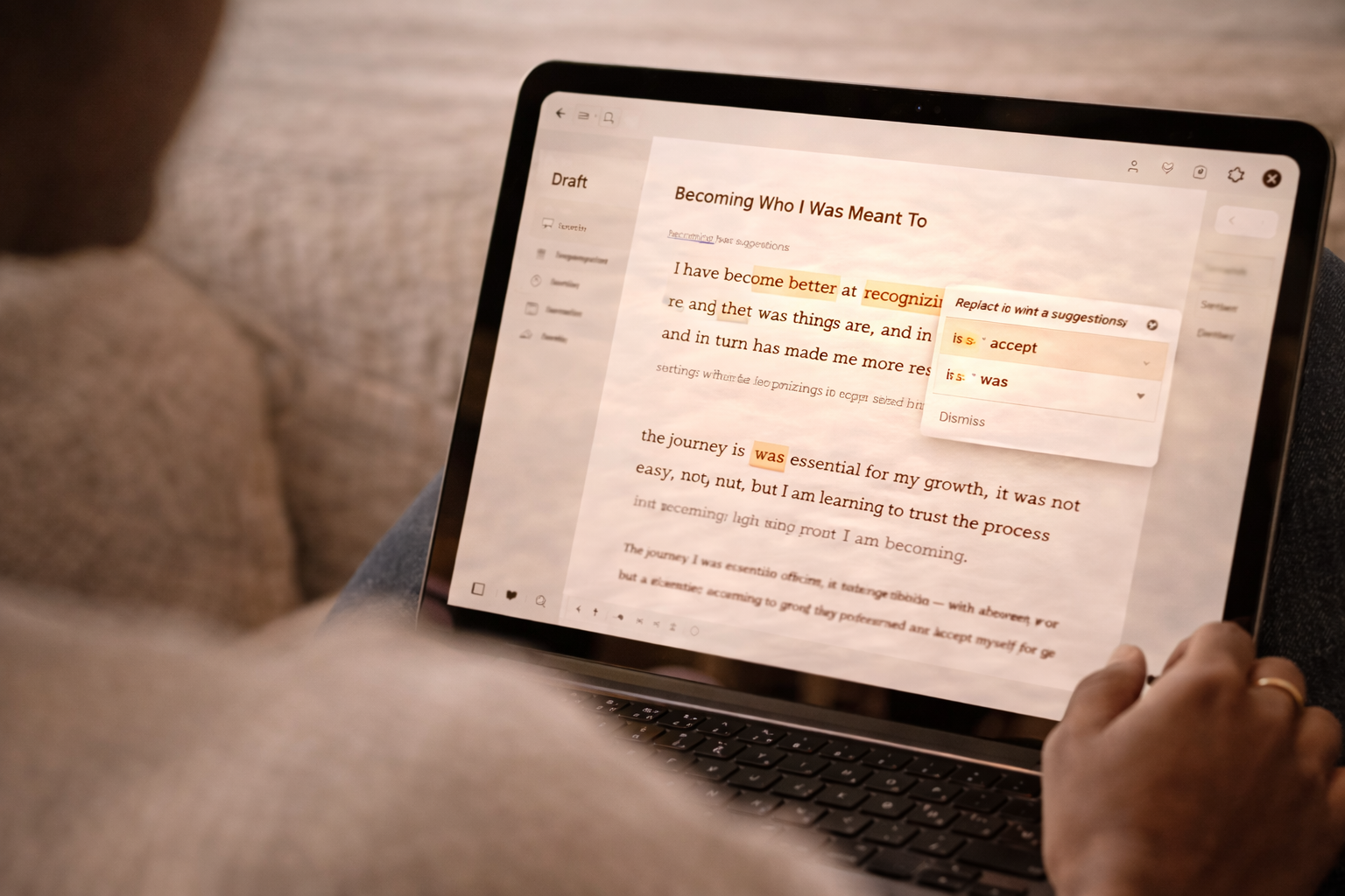 [digital project] digital interface on a tablet
