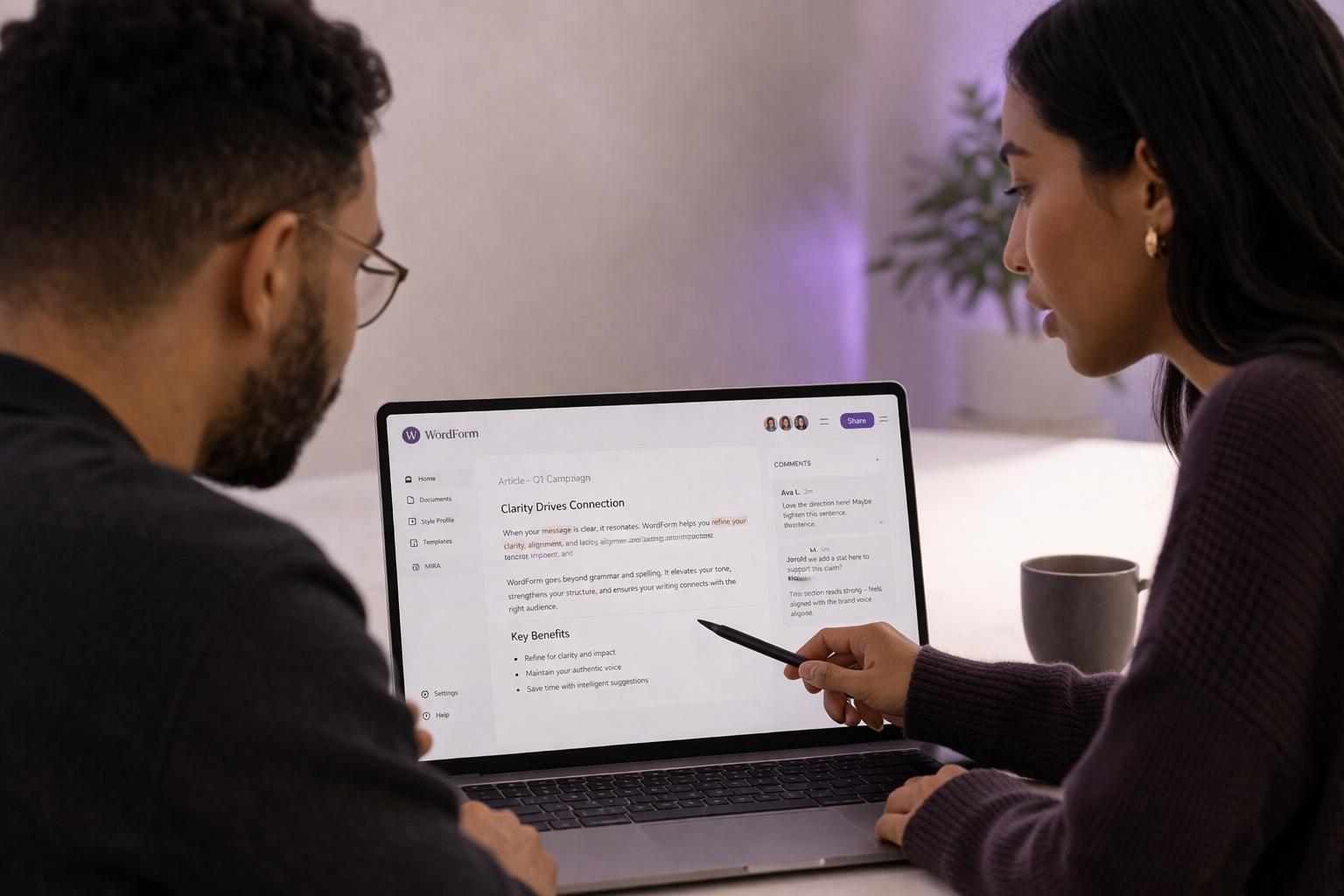 image of ai course modules on screen