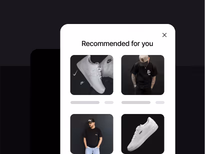 User upsell interface