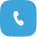 Blue icon of a white phone handset representing a call or phone contact.