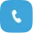 Blue icon of a white phone handset representing a call or phone contact.