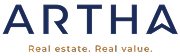 Artha logo with the tagline 'Real estate. Real value.'
