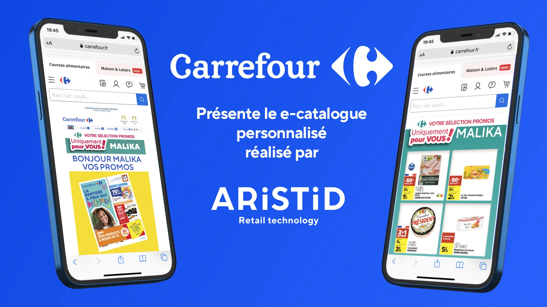 CARREFOUR x ARISTID personalised e-catalogue