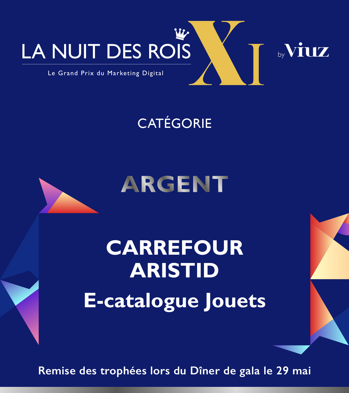 ARISTID silver at La Nuit des Rois 2024 — Online Commerce