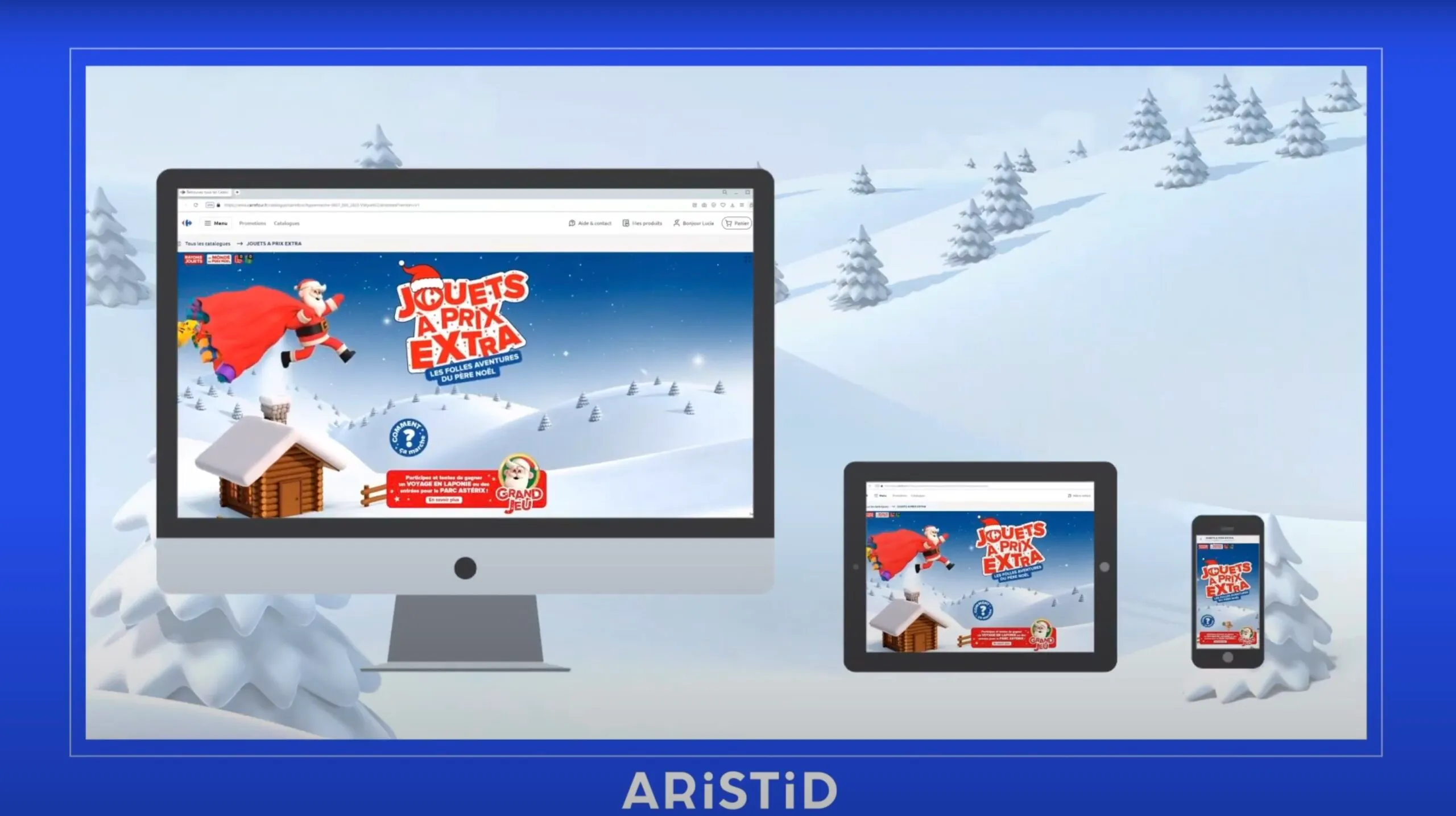 ARISTID — Carrefour Christmas e-catalogue, silver at La Nuit des Rois