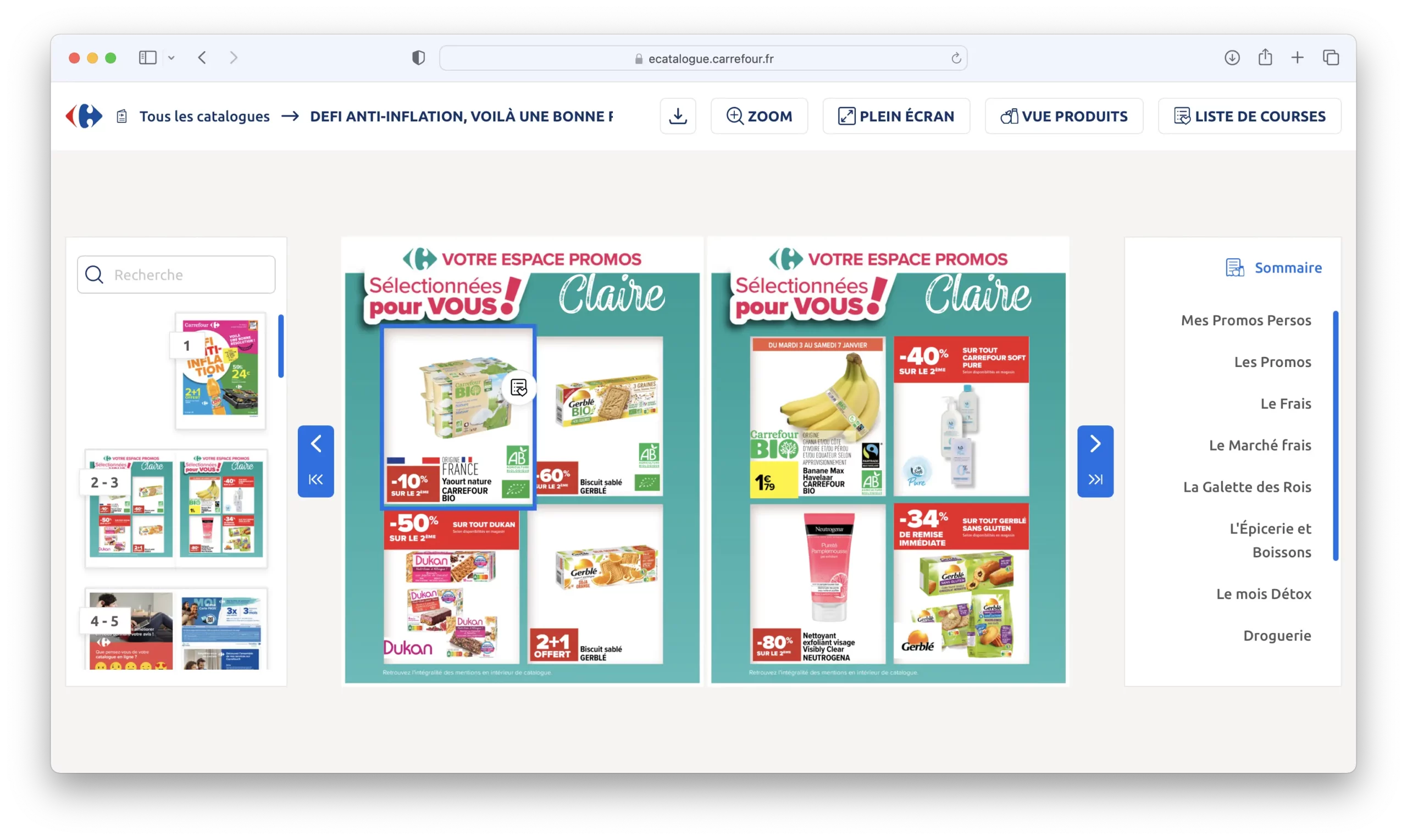 Aggiunta al carrello nell'e-catalogo personalizzato