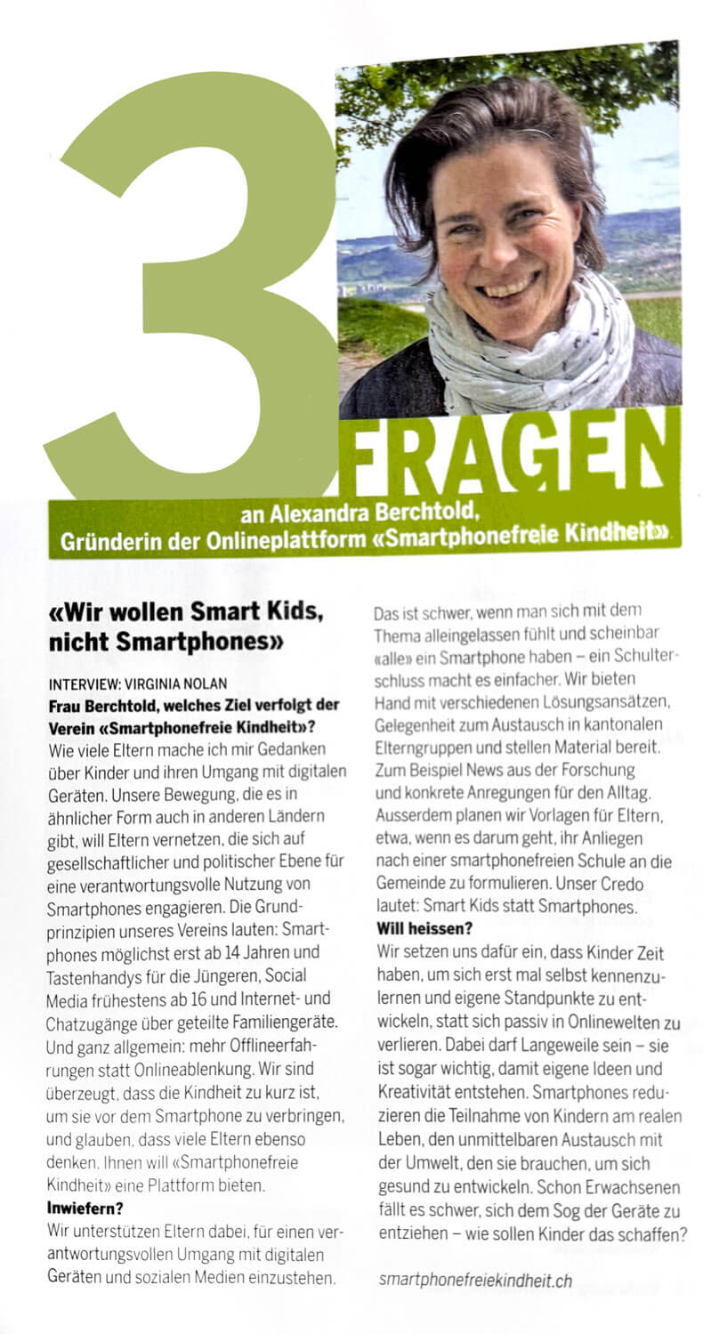 Wir wollen Smart Kids, nicht Smartphones