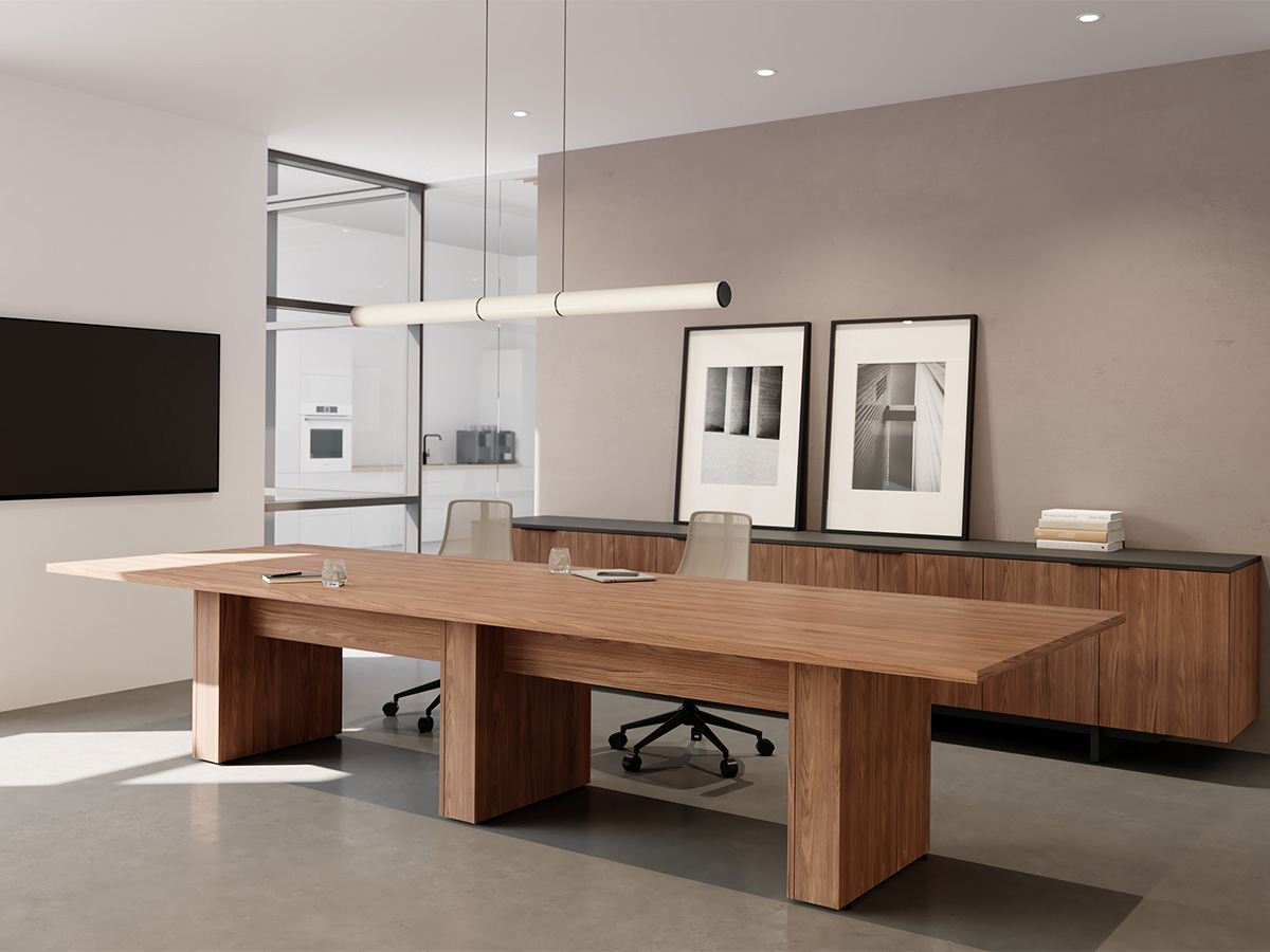 Foundation table in a conference room. 