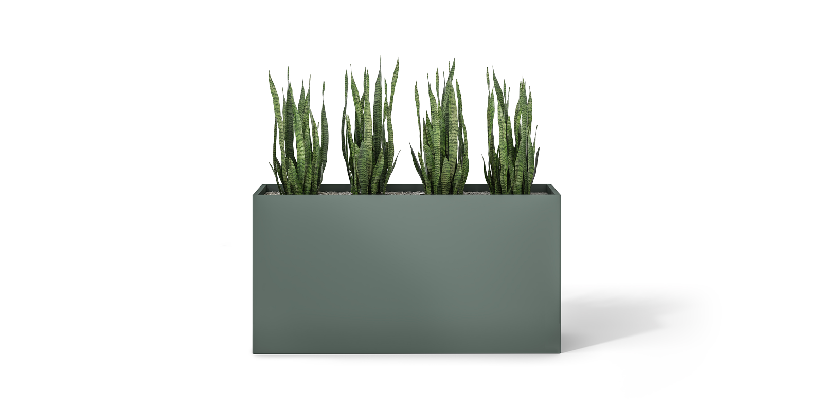 Terra planter on white background.