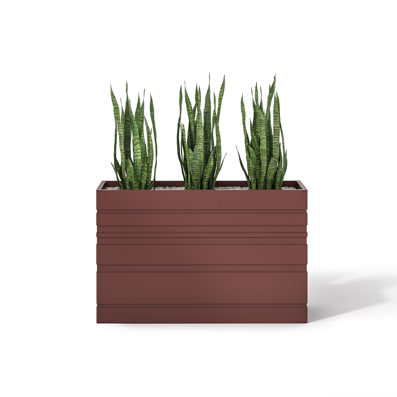 Terra planter on white background. 