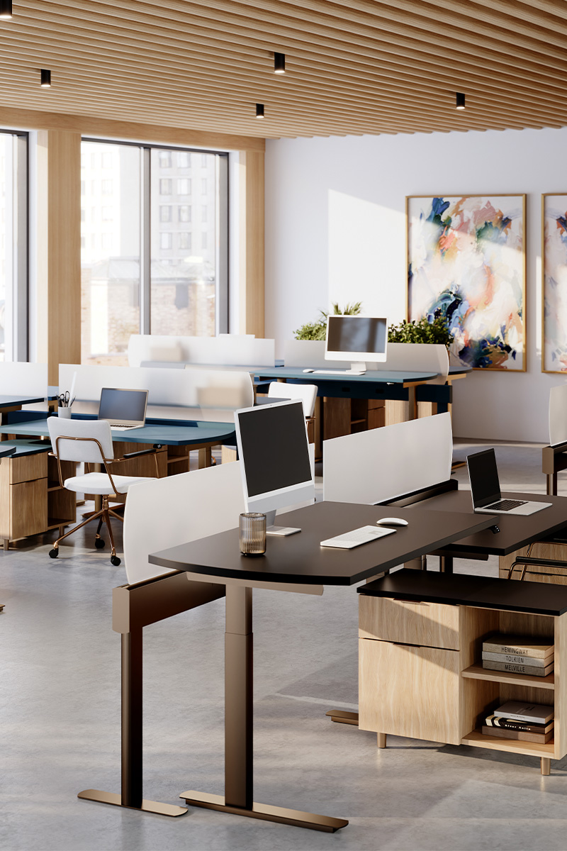 Jet product in an open-plan office environment.