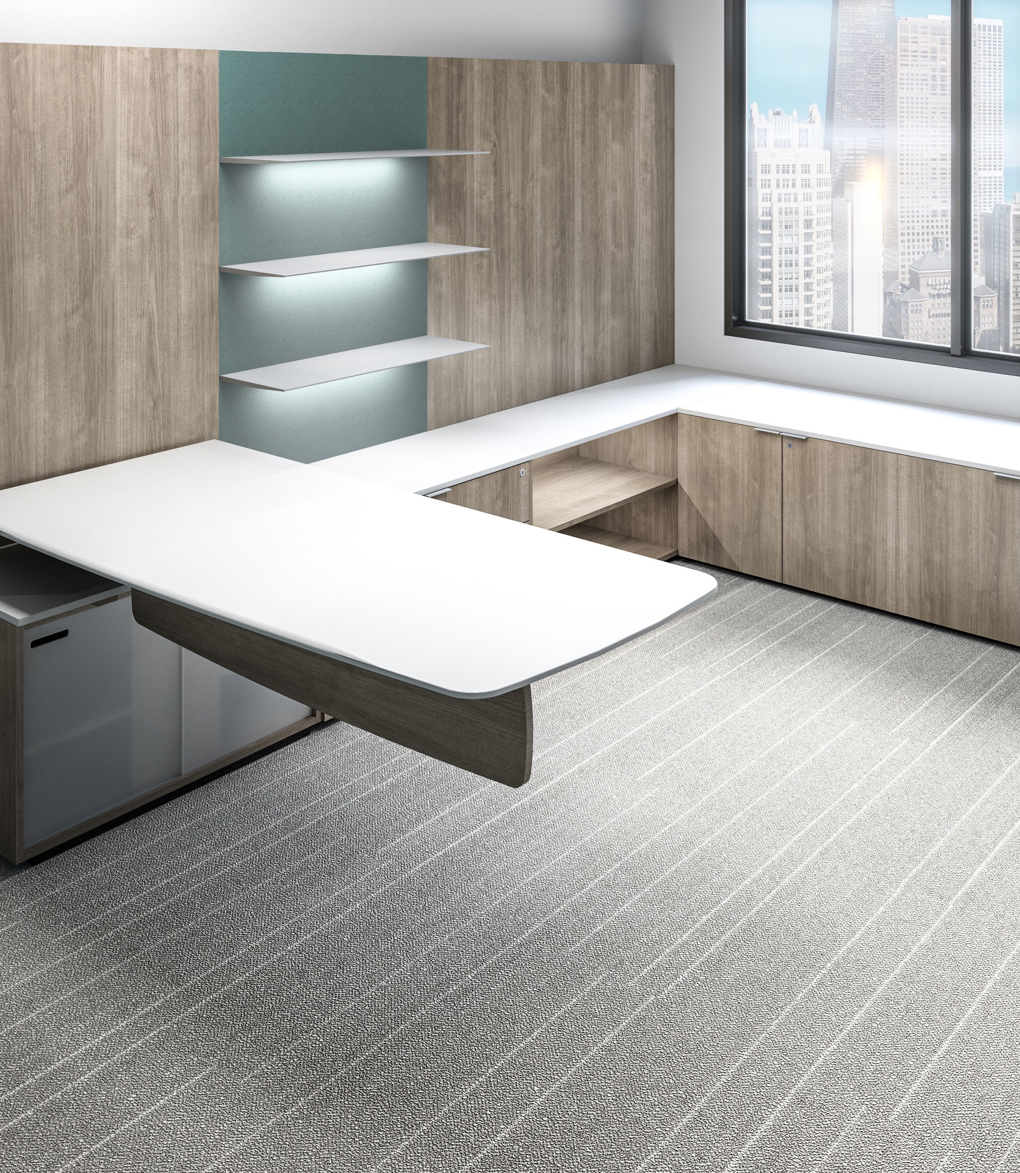 Specify Cayman by the inch to fit uniquely-sized office footprints
