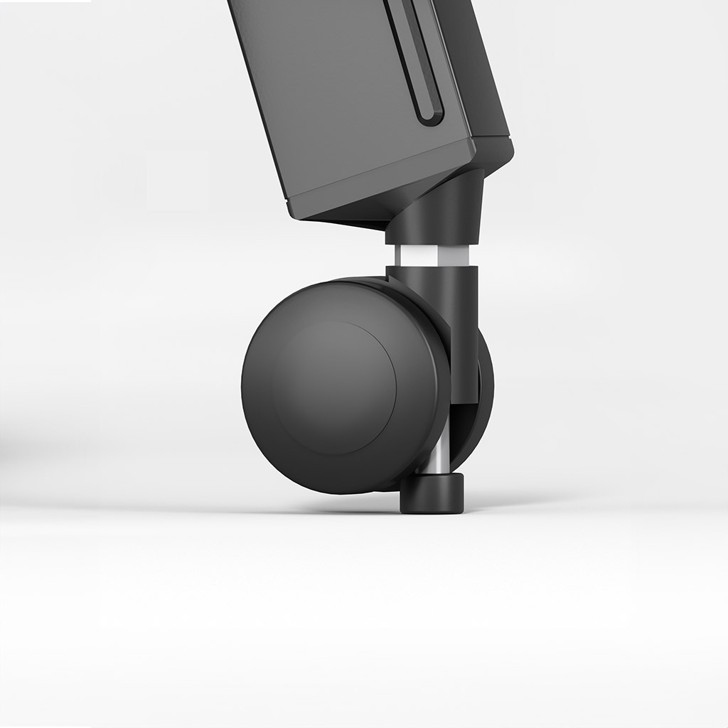 Quantum auto-locking caster detail