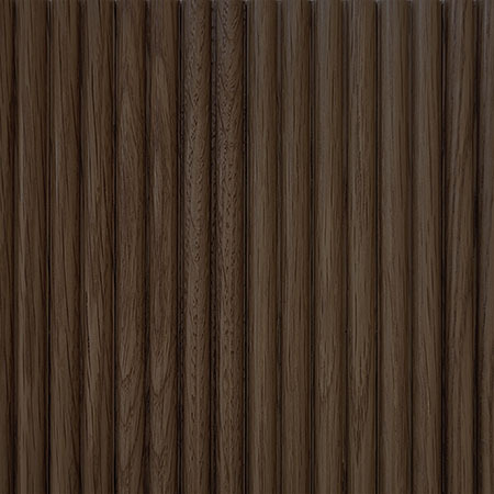 Formal Walnut Stain tambour swatch.
