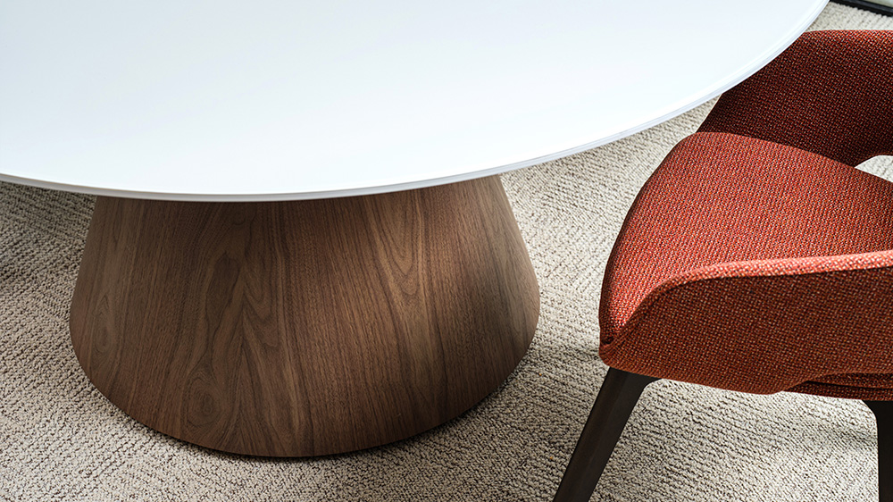 Round table with chair