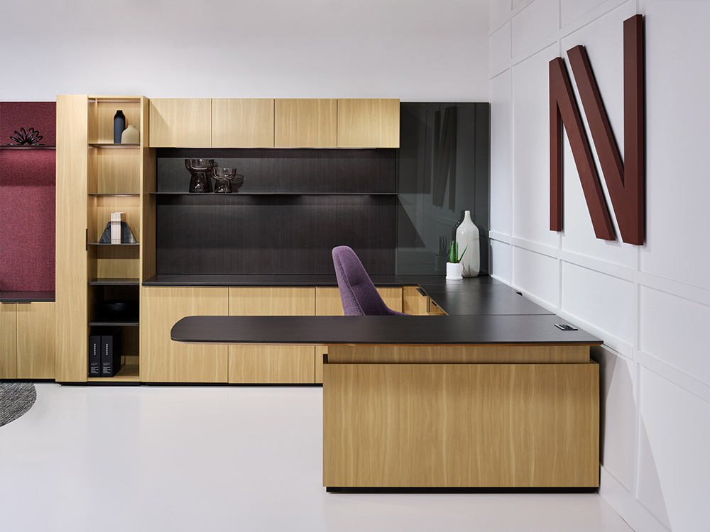 Desk with chair and storage