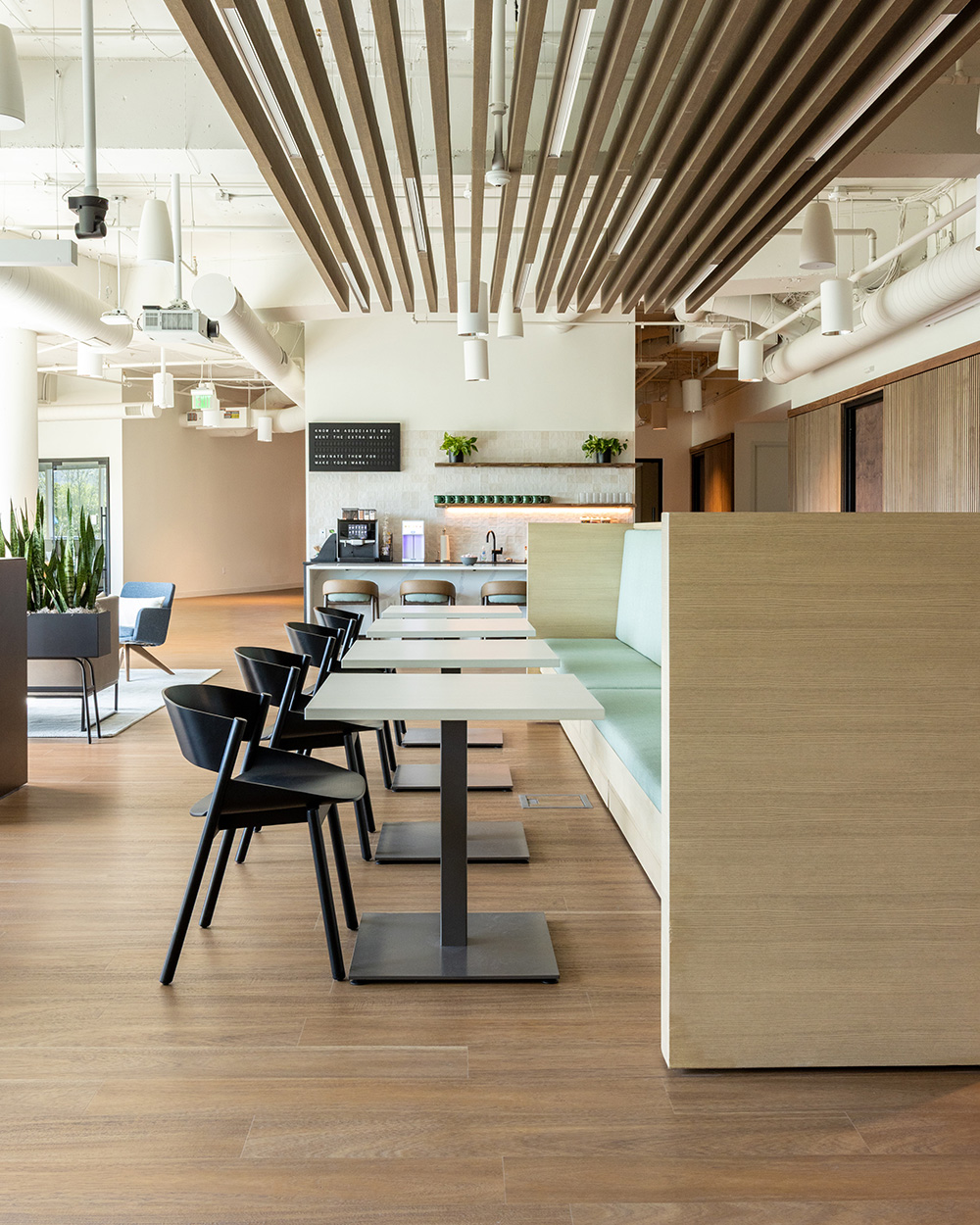 Tables in a row