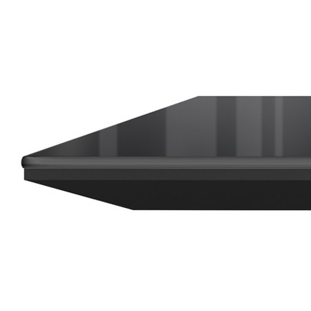 Black Gloss back-painted glass swatch.