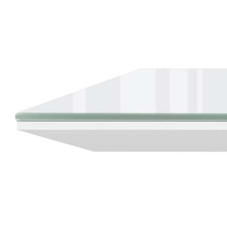 White Gloss back-painted glass swatch.