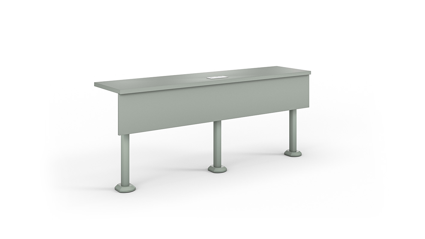 3/4 view of individual Zori Lecture Hall Table
