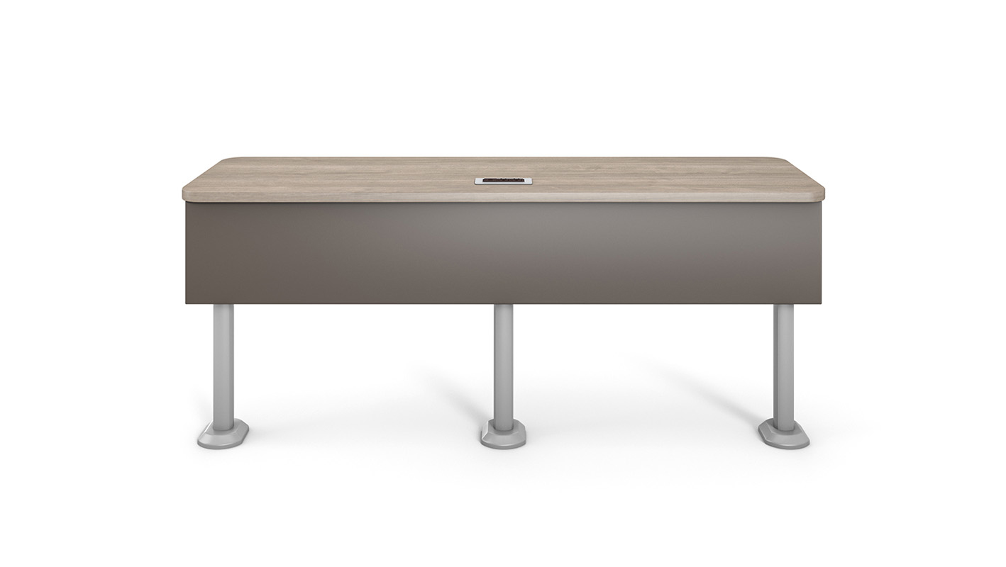 Front view of individual Zori Lecture Hall table