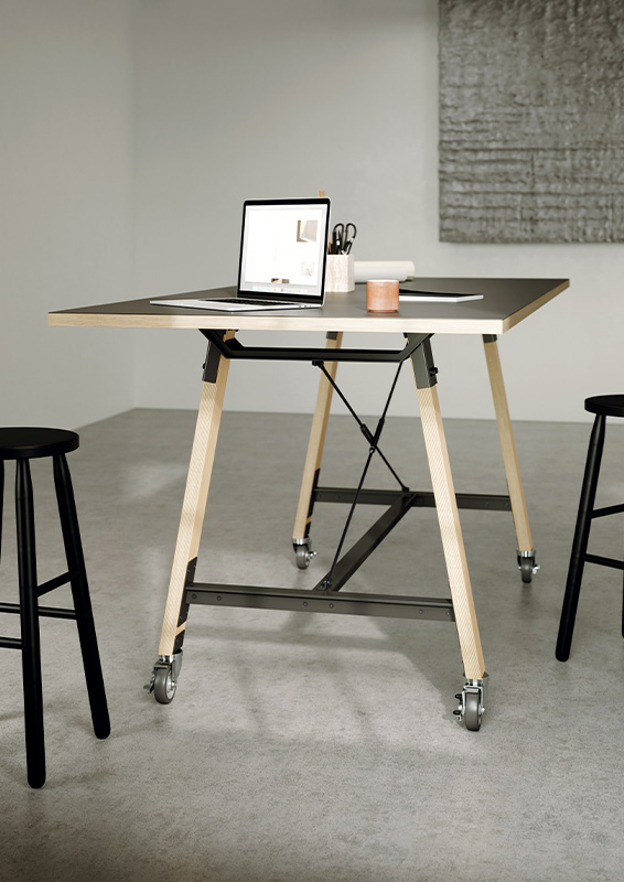 Adventure table with a laptop.