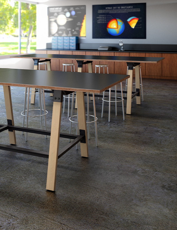 Adventure table in a classroom.