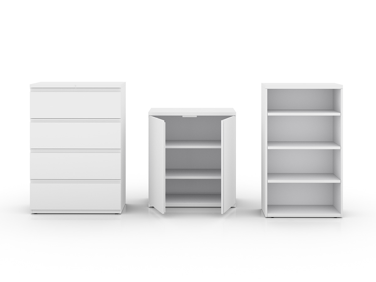 Apex storage in white.
