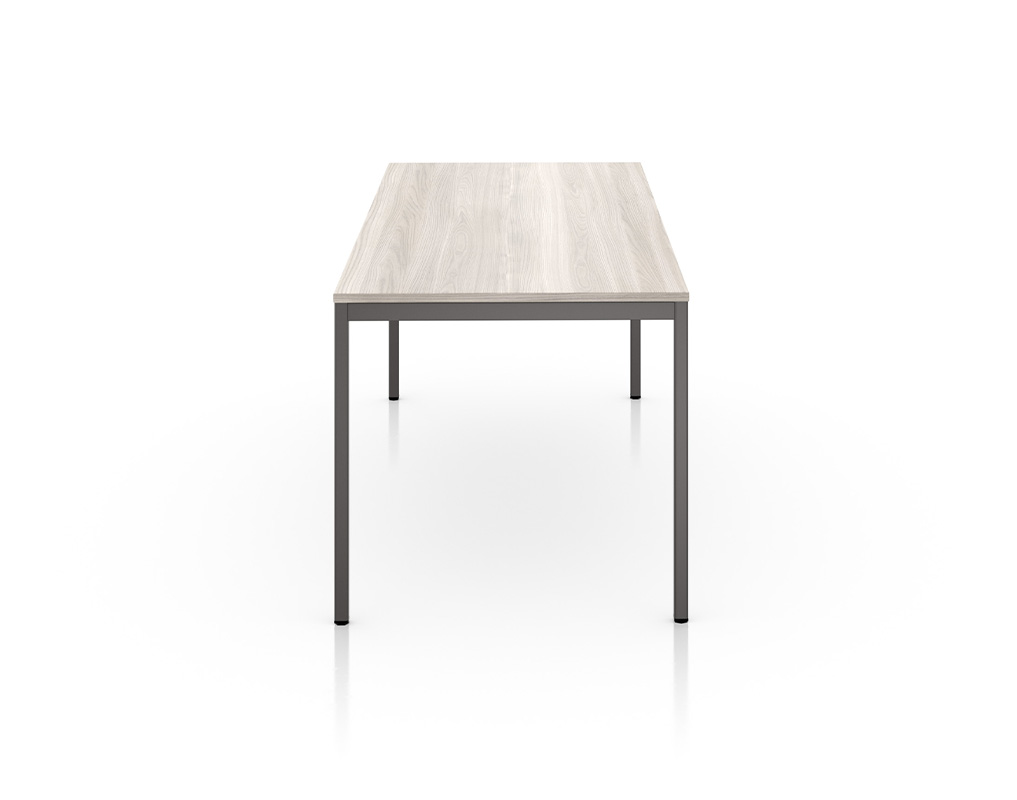 Apron table with slate legs. 