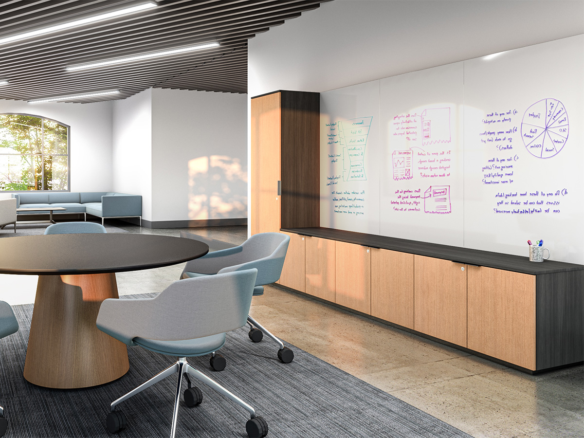 Cayman wall with tapered drum table.