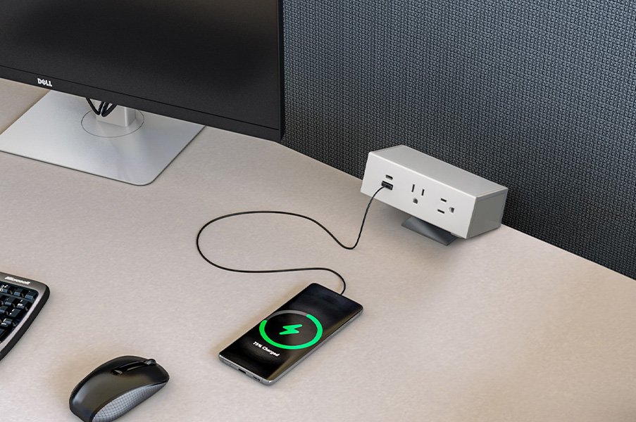 Dean unit with phone plugged in. 