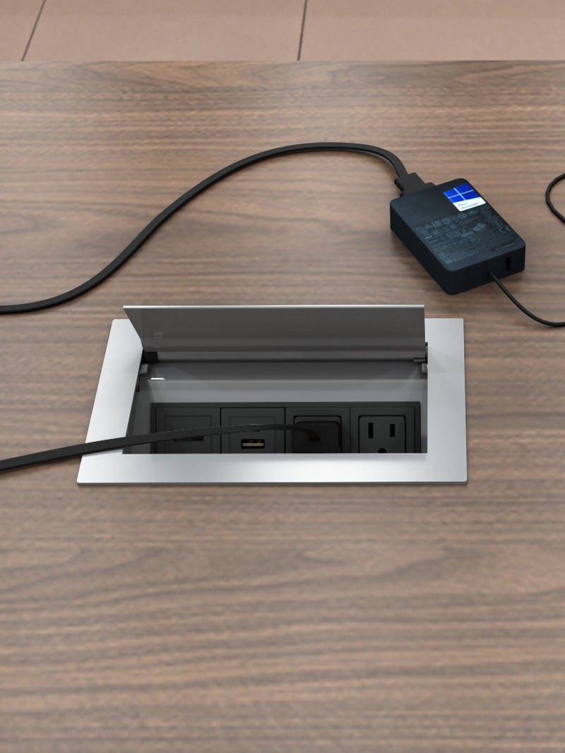 Ellora B unit with laptop plugged in. 