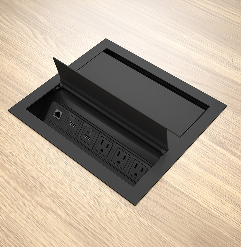 Double-sided Ellora unit in black.