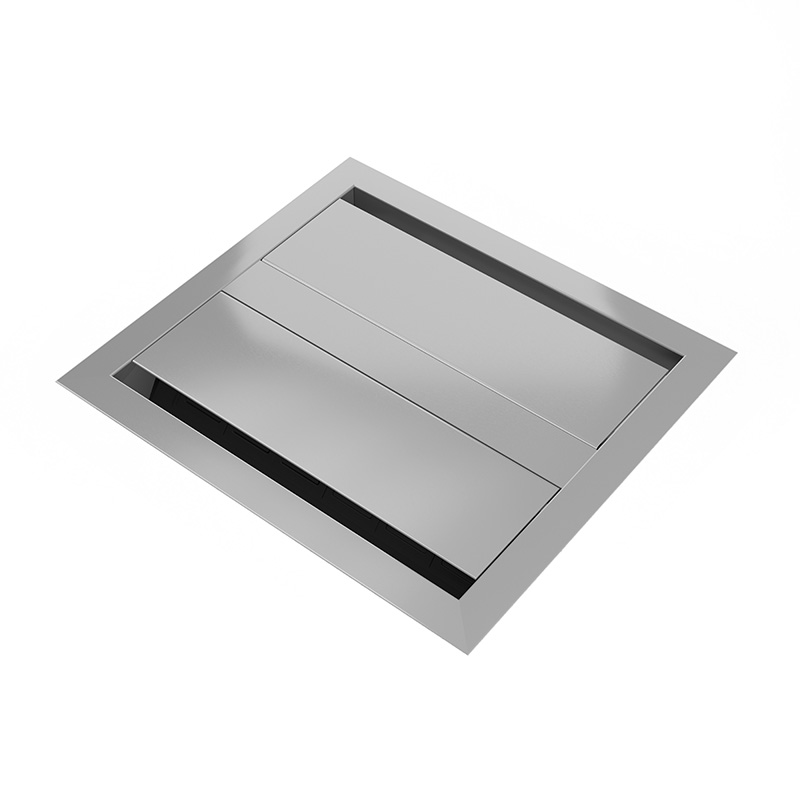 Closed Ellora power unit in silver. 