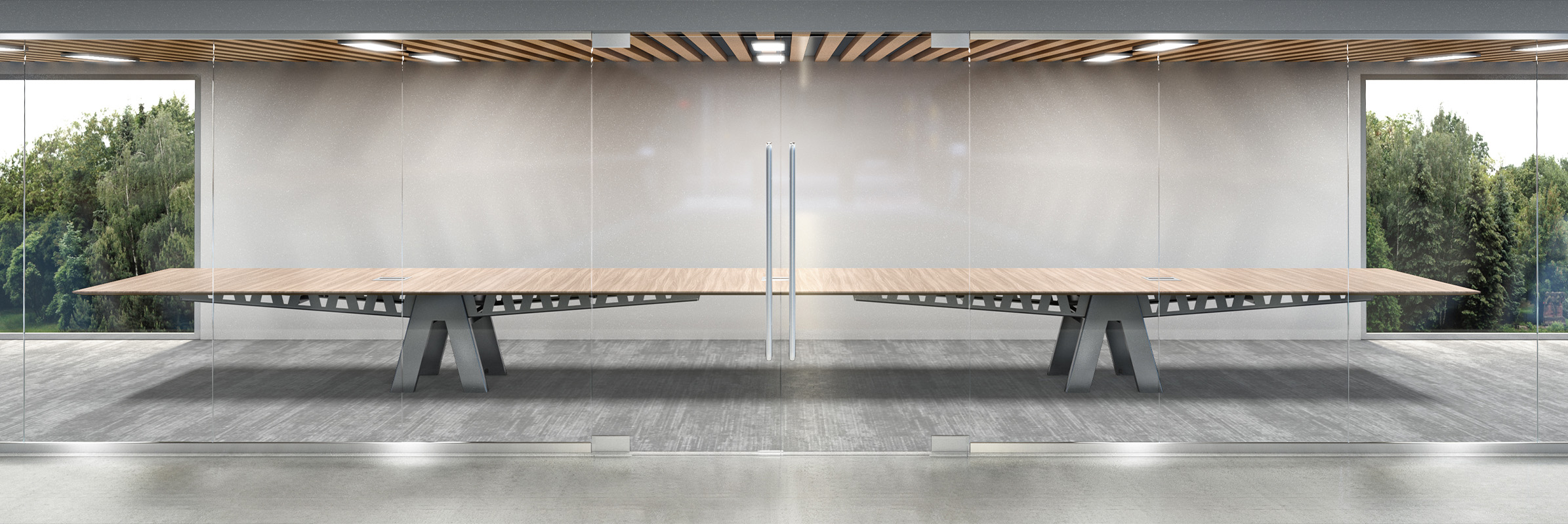 Two Equilibrium bases in a conference room. 