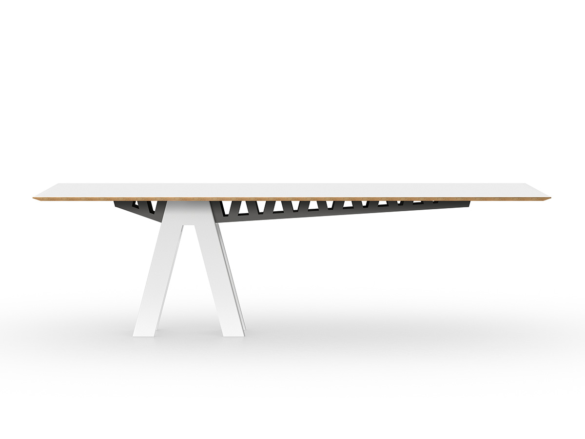 Equilibrium table on white background. 