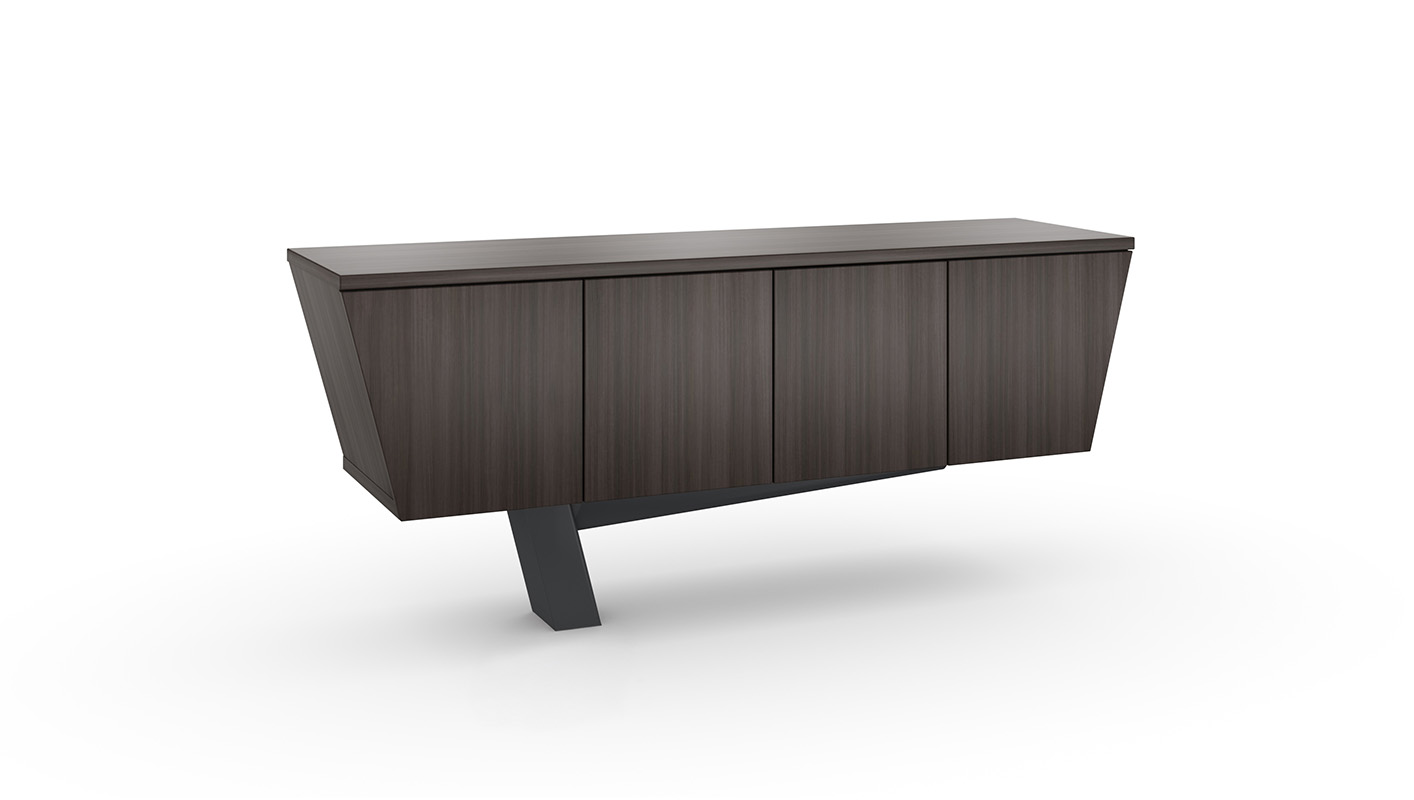 Equilibrium credenza with white background. 