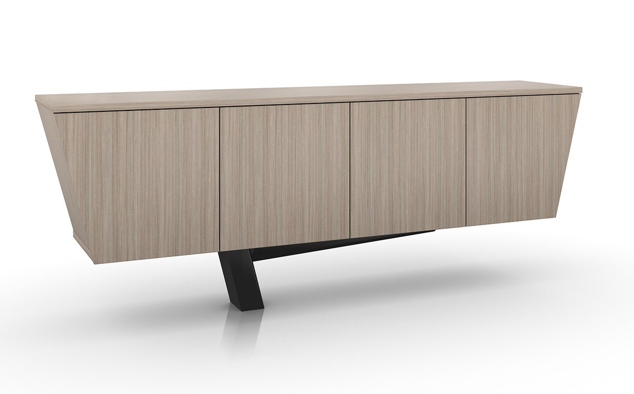 Equilibrium credenza with white background. 