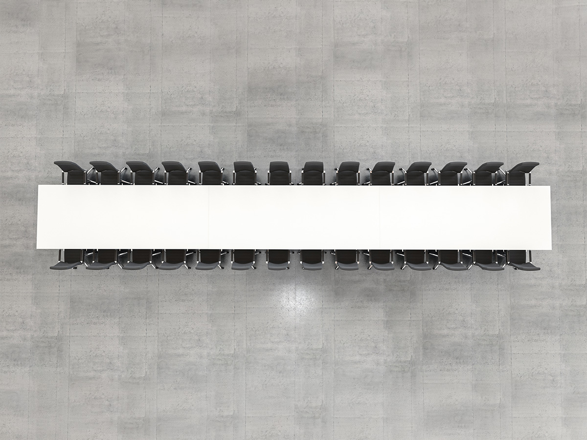 Expanse table top down view. 