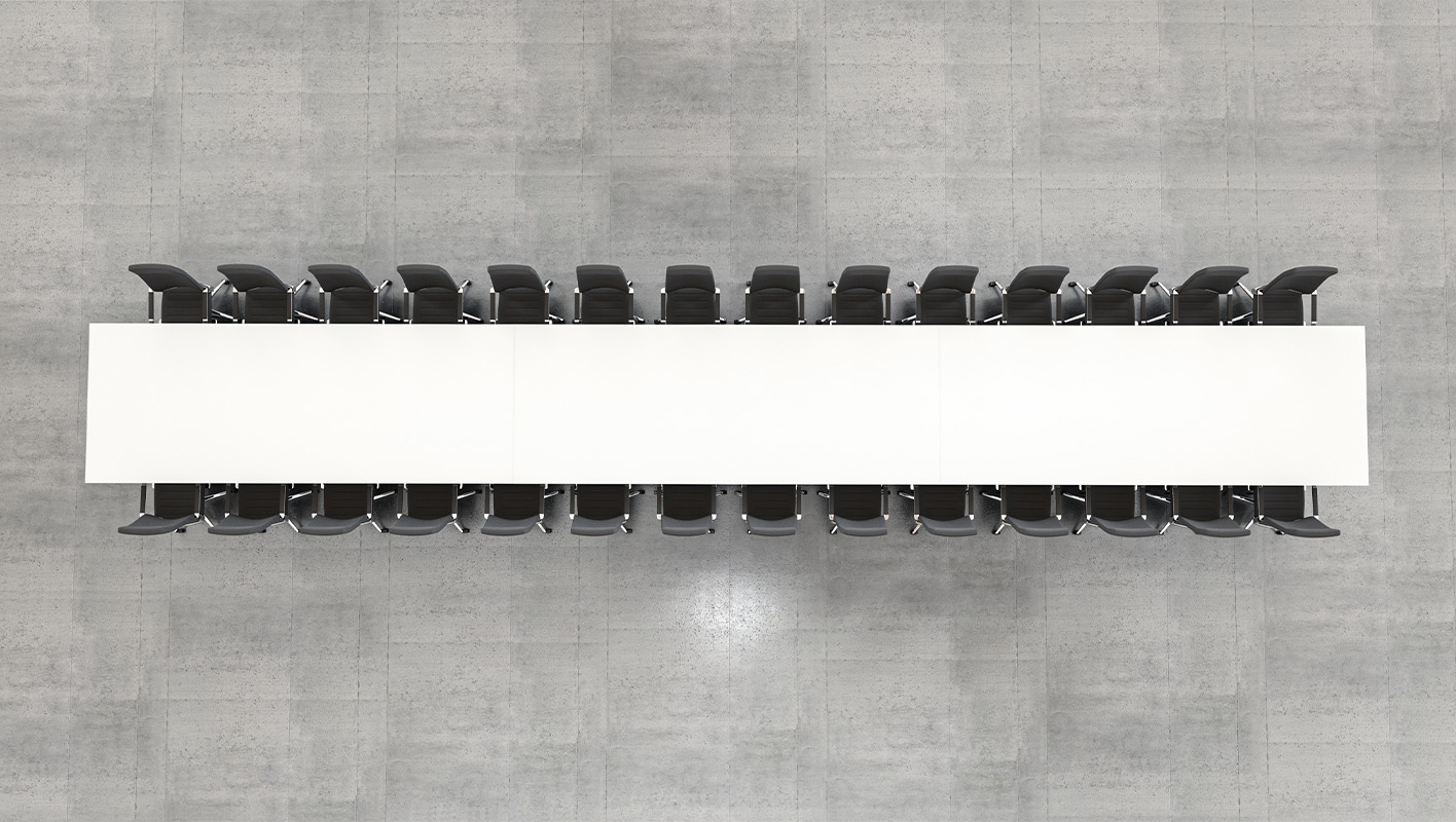 Expanse table from top view. 
