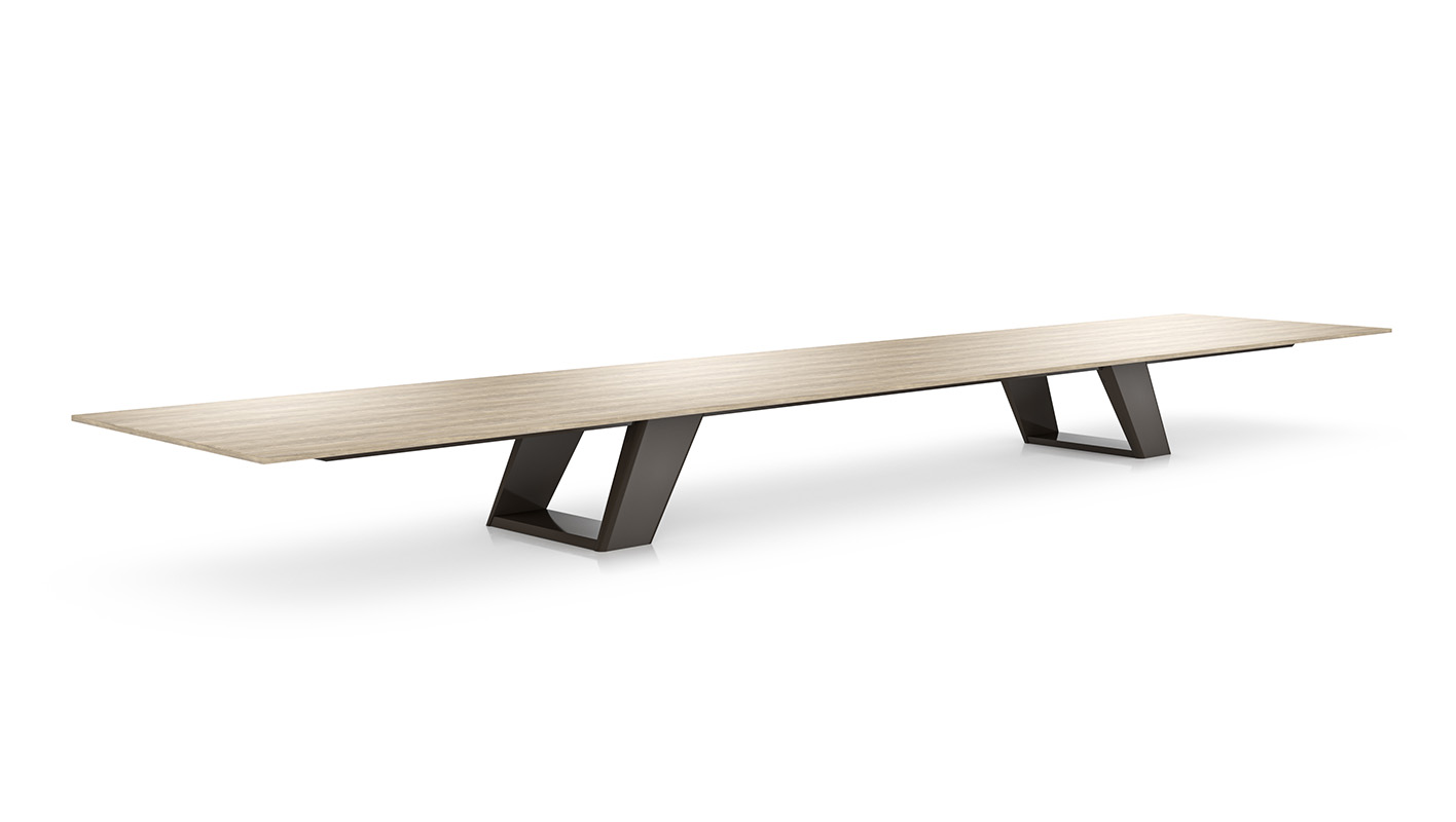 Expanse table with white background. 