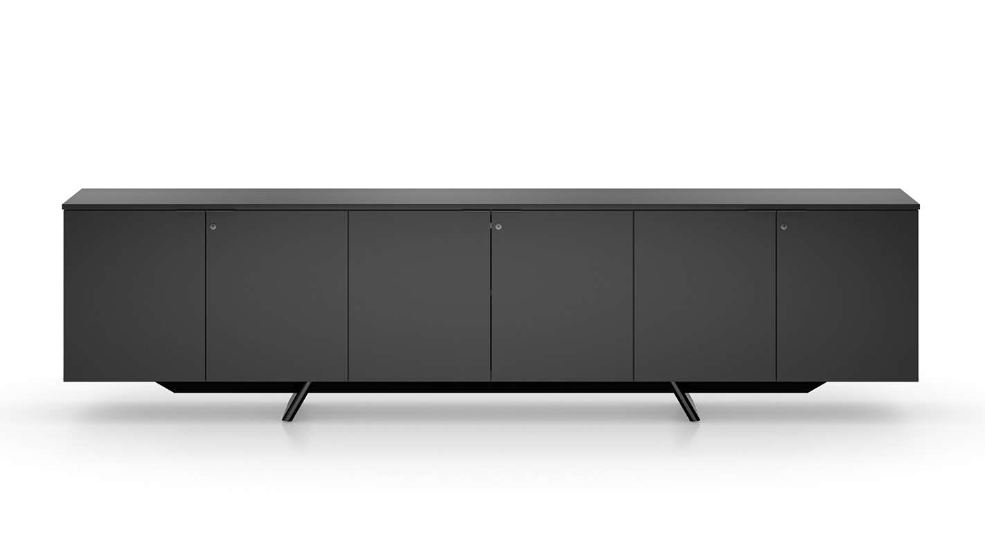 Expanse credenza with white background. 