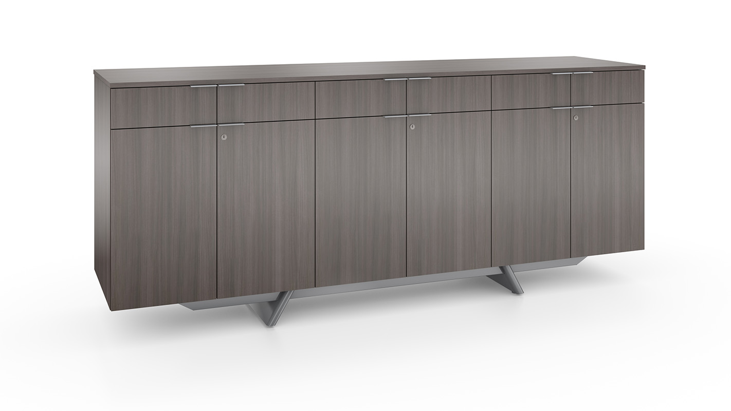 Expanse credenza with a white background. 